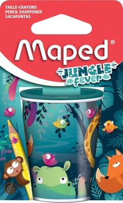 Maped Doppel-Spitzdose JUNGLE fever aus Metall Blister