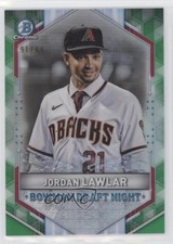 2021 Bowman Draft Night Green Refractor 91/99 Jordan Lawlar #BDN-4 jc3