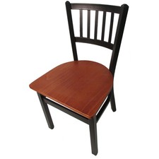 Oak Street Mfg SL2090CH Verticalback Chair w/Cherry Wood Seat