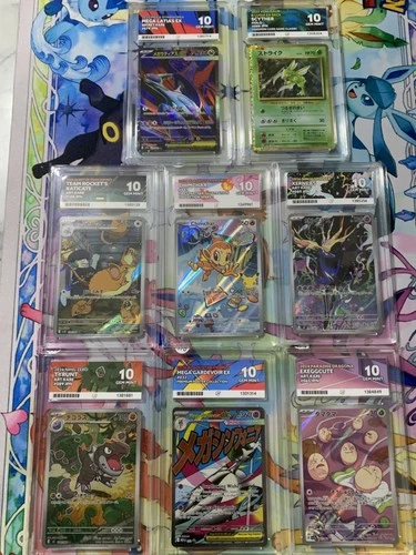Pokémon TCG Graded Card Slab Bundle Ace 10 x8 slabs all grade 10