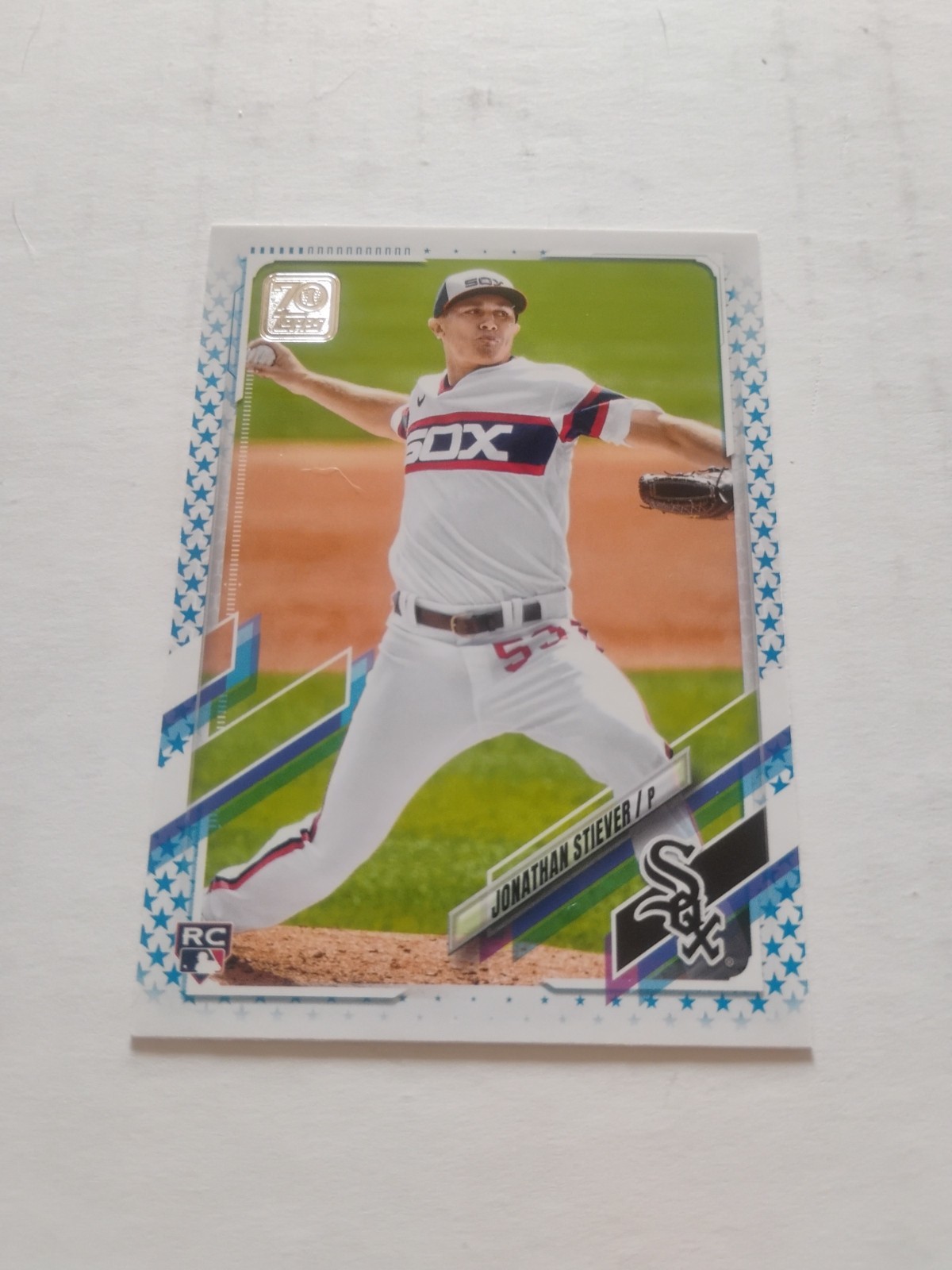 Jonathan Stiever # 528 2021 Topps Blue Stars SP /299 RC Rookie