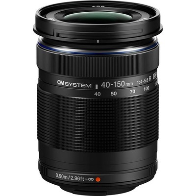 OM Digital Solutions M.Zuiko 40-150mm F4.0-5.6 R Zoom Lens, Black (V335390BW000)