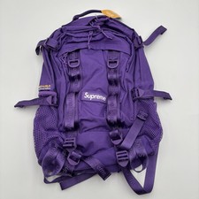 Supreme Logo Backpack Purple SS26 IN HAND