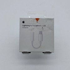Apple Lightning to Headphone 3.5mm Jack Adapter White MMX62AM/A A1749 Brand New