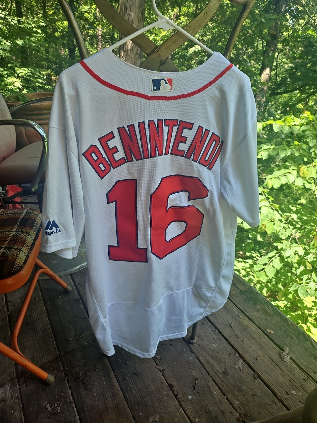 Boston Red Sox Majestic MLB Jersey Mens Size 44 Bennintendi Stitched Great Shape