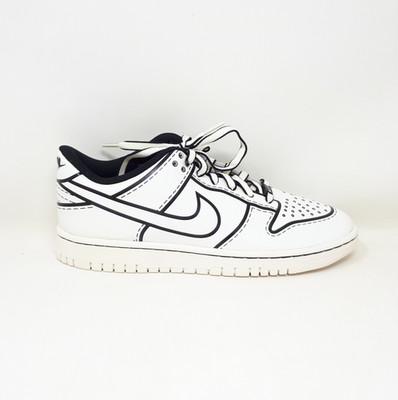 Nike Lego Dunk Low GS Sail White Black Shoe Sneaker Big Kid Mens Size IF2117-100
