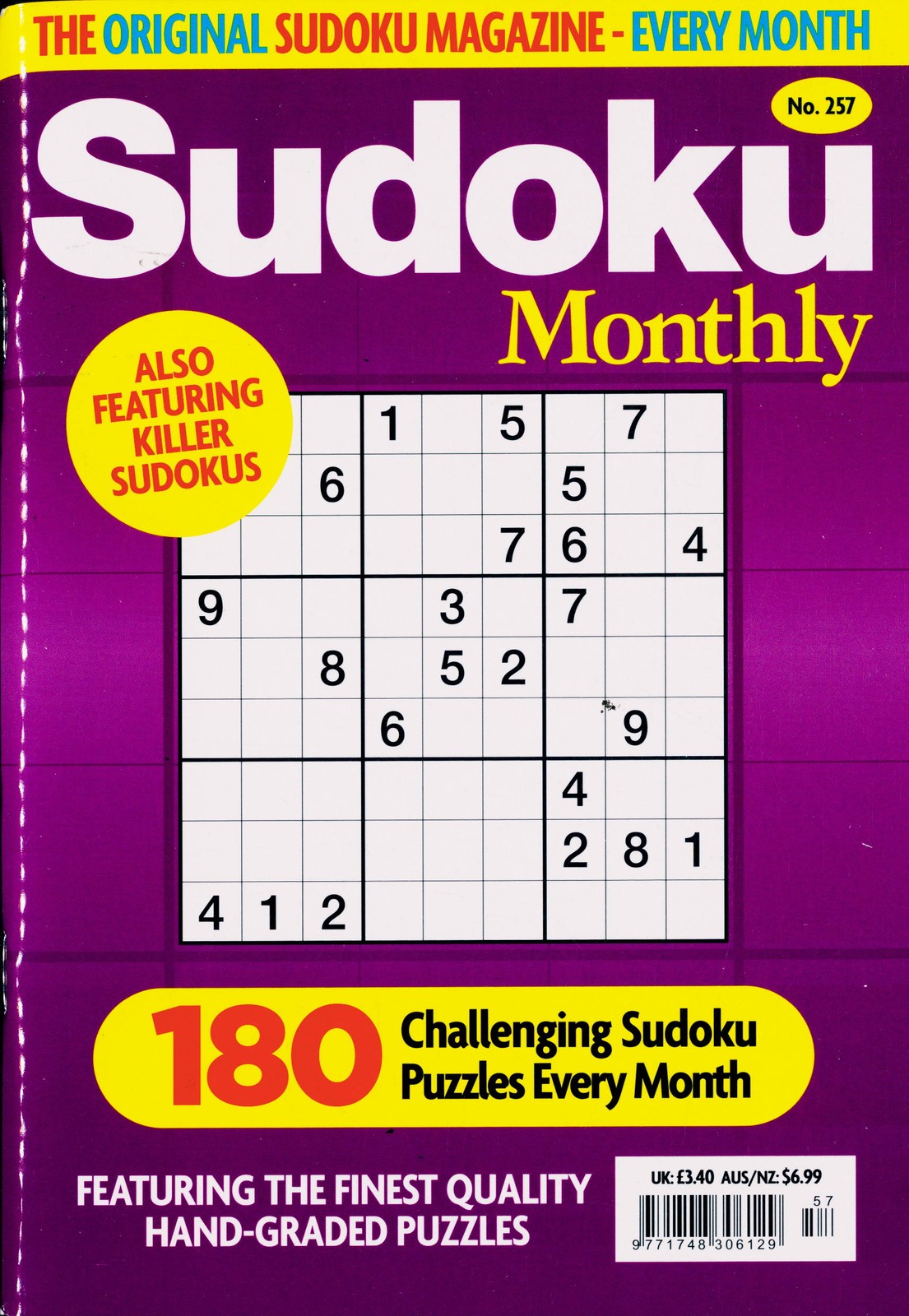 SUDOKU MONTHLY MAGAZINE NO 257