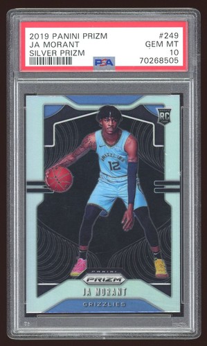 Ja Morant 2019 Panini Prizm Silver RC #249 PSA 10 GEM - Grizzlies, ROOKIE