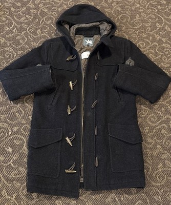 Men s RARE Spiewak Wool Hooded Duffle Toggle Coat Jacket Size Medium NEW 