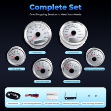 6 Gauge Universal Kit Gps Speedometer Fit Car Marine Boat Truck Yacht Waterproof 6 Gauge Universal Kit Gps Speedometer Fit Car Marine Boat Truck Yacht Waterproof
