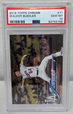 2018 Topps Chrome WALKER BUEHLER RC ROOKIE CARD PSA 10 GEM MINT. rookie card picture