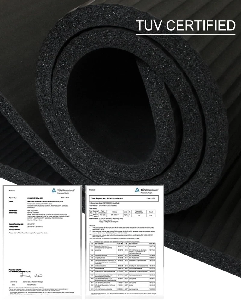 Extra-Thick 1-Inch Premium Yoga Mat – 76.7" x 24" Non-Slip Exercise Mat for Home Gym, Pilates, Stretching, and Workouts – Durable, Cushioned, and Comfortable Fitness Mat for All Levels