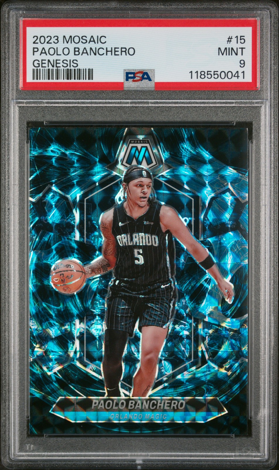 2023 PANINI MOSAIC GENESIS #15 PAOLO BANCHERO PSA 9