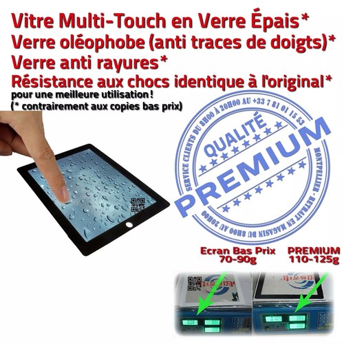 Vitre Ecran Tactile iPad 3 A1403 Noir Assemblée Home Pré-monté Adhésif PREMIUM - Photo 3/5