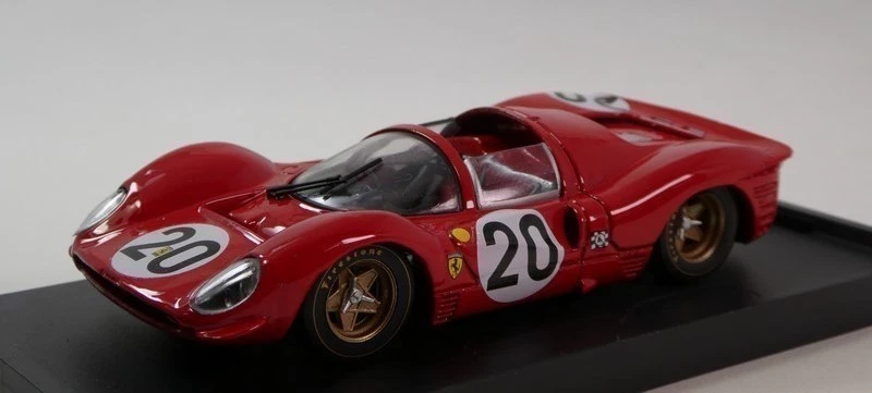 Brumm Ferrari 330 P4 #20 Amon Vaccarella 24h Le Mans 1967 1/43 R160UP25 - Immagine 2 di 3
