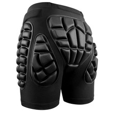 Soared 3D Protection Hip Butt, EVA Butt Pads Protective Paded Short Pants Black