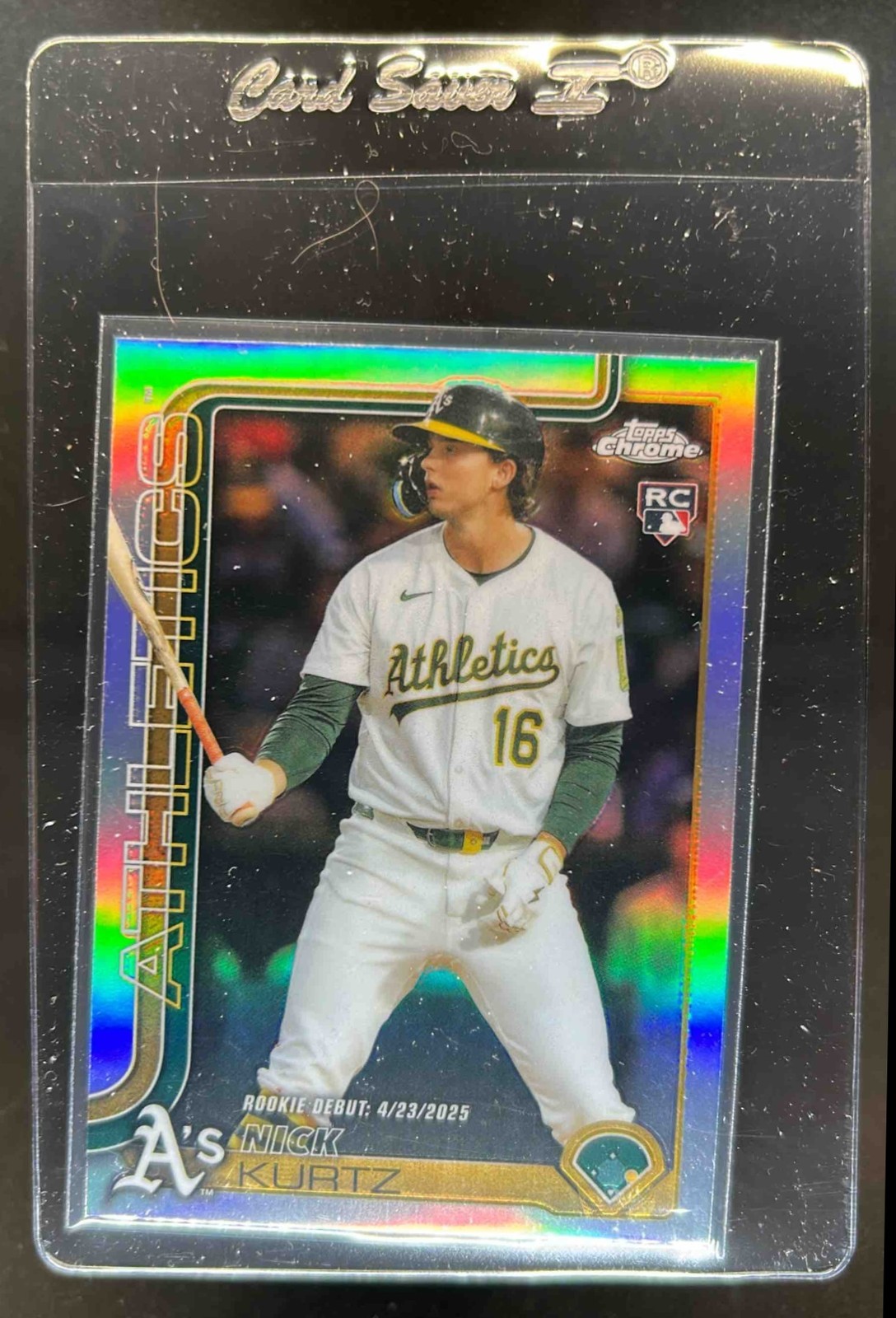 2025 Topps Chrome Update Nick Kurtz RC Refractor #USC180 Athletics