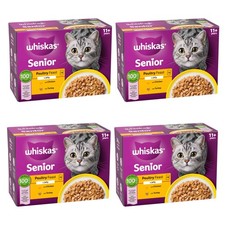 WET CAT FOOD - Whiskas Pouches 11+ Poultry Jelly 48 x 85g - Cat Food Pouches 8.82 per kilo