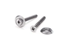 FHC 1/4"-20 Threaded Shoulder Bolt Kit with Finish Washer for 89 Pulls, 2pc