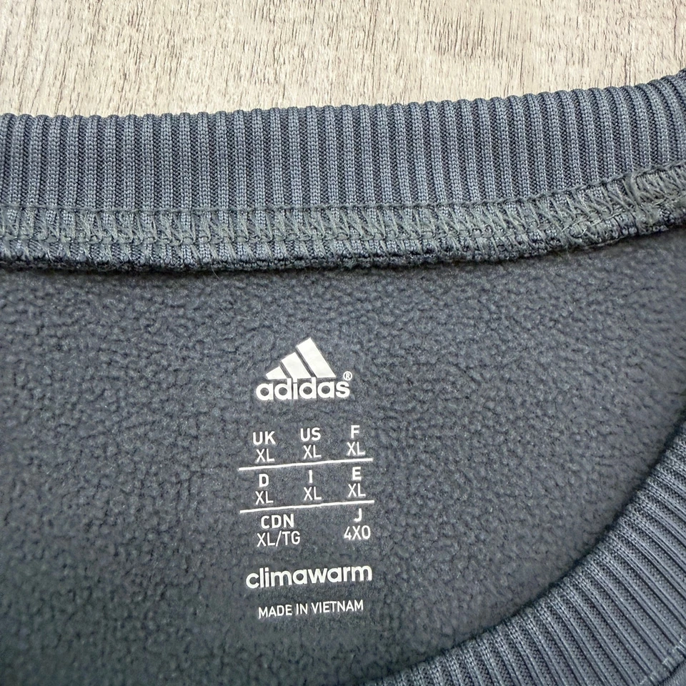 Pullover Adidas Western Michigan Broncos para hombre extra grande gris gimnasia WMU Foto 4 de 4