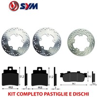 Komplettsatz BelÄGe UND Scheiben SYM GTS 250 2007 2008