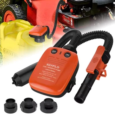 SEAFLO Fuel Transfer Pump Battery Powered Fuel Transfer Pump for Gasoline Diesel