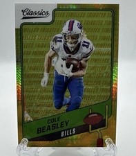 2021 CLASSICS COLE BEASLEY TIMELESS TRIBUTES GOLD 04/99 SP BUFFALO BILLS 10