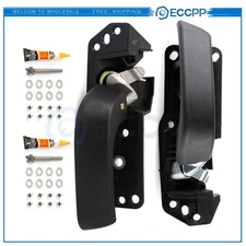 ECCPP Door Handles Left Right Side 2pcs For 07-13 Chevy Silverado Textured Black