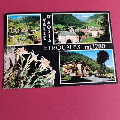 AOSTA VALLEY ETROUBLES M 1280 COLOR POSTCARD