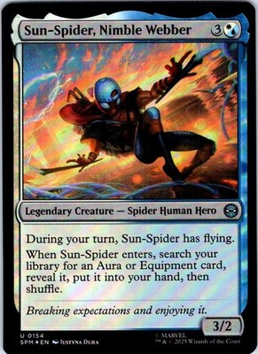 Sun-Spider, Nimble Webber U Foil Marvel's Spider-Man 154 NM