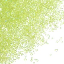 Crushed Glass Glitters Colorful Irregular Glass Chips Chunky Stones Yellow