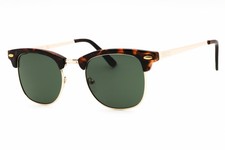 New Kenneth Cole Reaction KC1330 52N Dark Havana/Green 50-21-150 Sunglasses