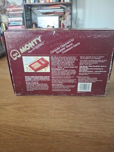 VINTAGE Monty Plays Scrabble WORKS COMPLETE Ritam 1982 Portable Computer - Picture 8 of 9