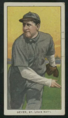 1909-11 T206 Rube Geyer (Follow Through) Sweet Caporal 350-460 VG-EX