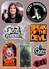 Ozzy Osbourne Sticker Pack | Blizzard Of Ozz Speak Of The Devil Metal Band Logo