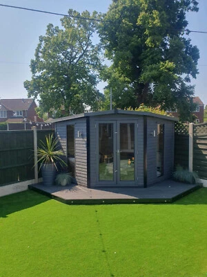 BESPOKESHEDS CORNER SUMMERHOUSE SHED CHECK DELIVERY AREAS IN DESCRIPTION