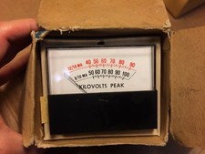 NOS NIB Vintage GE "Kilovolts Peak" Meter Type 167 Gauge