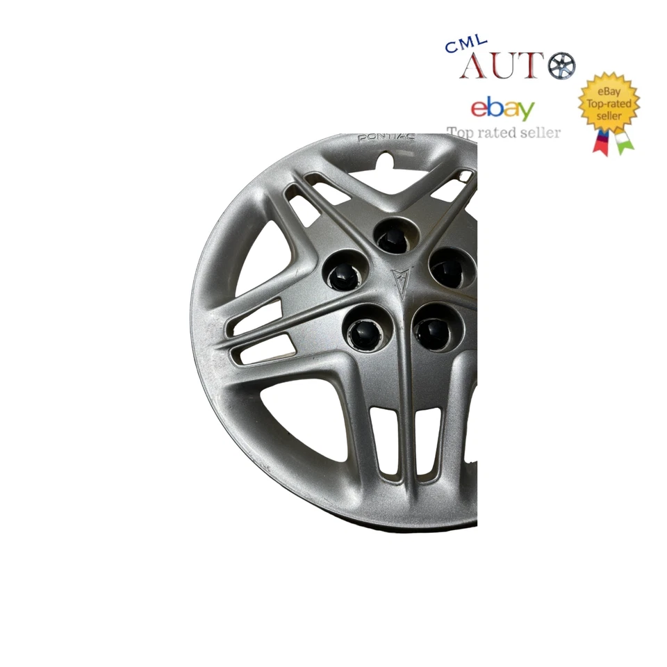 Pontiac Aztek Bonneville 2003-2005 16" 5 radios cubierta de rueda plateada OEM Foto 2 de 4