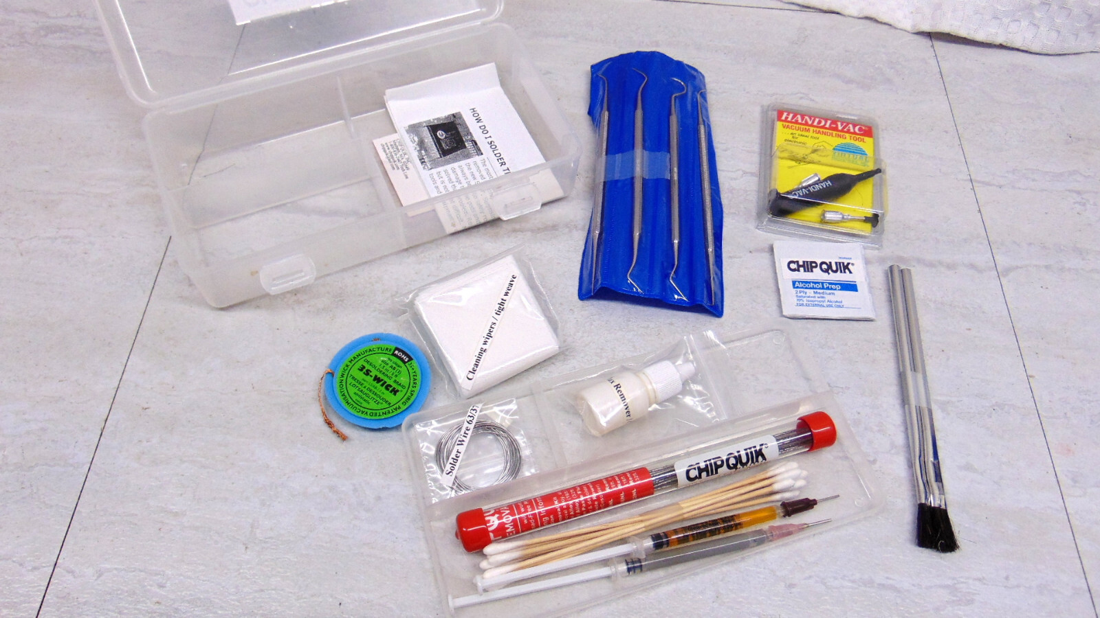 Chip Quik SMD 2000 Solder Desolder Rework KIT W/ Tools, SMD 4.5 Flux
