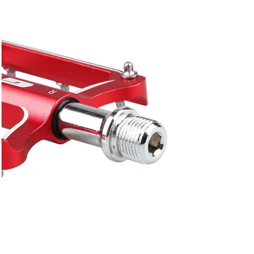 Bike Pedal Aluminium Flat Platform Pedals Chrome Axle 9/16" MTB Road Bike BMX DU - Picture 12 of 14