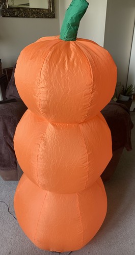 Halloween Inflatable Pumpkins 4ft Tall Jack-O-Lanterns Yard Decor Haunted House  - Picture 4 of 7