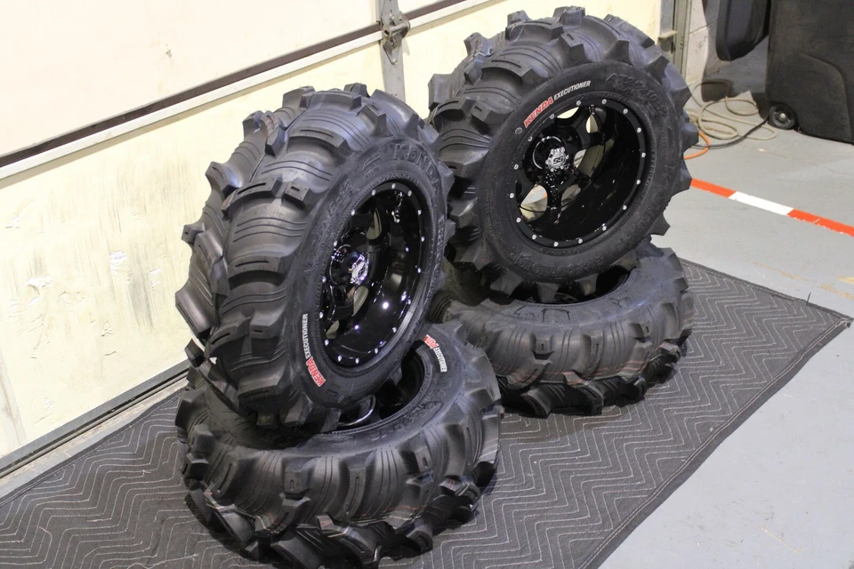 YAMAHA BIG BEAR 400 SRA 25" EXECUTIONER ATV TIRE & COBRA BLK WHEEL KIT SRA1CA - Image 3 of 4