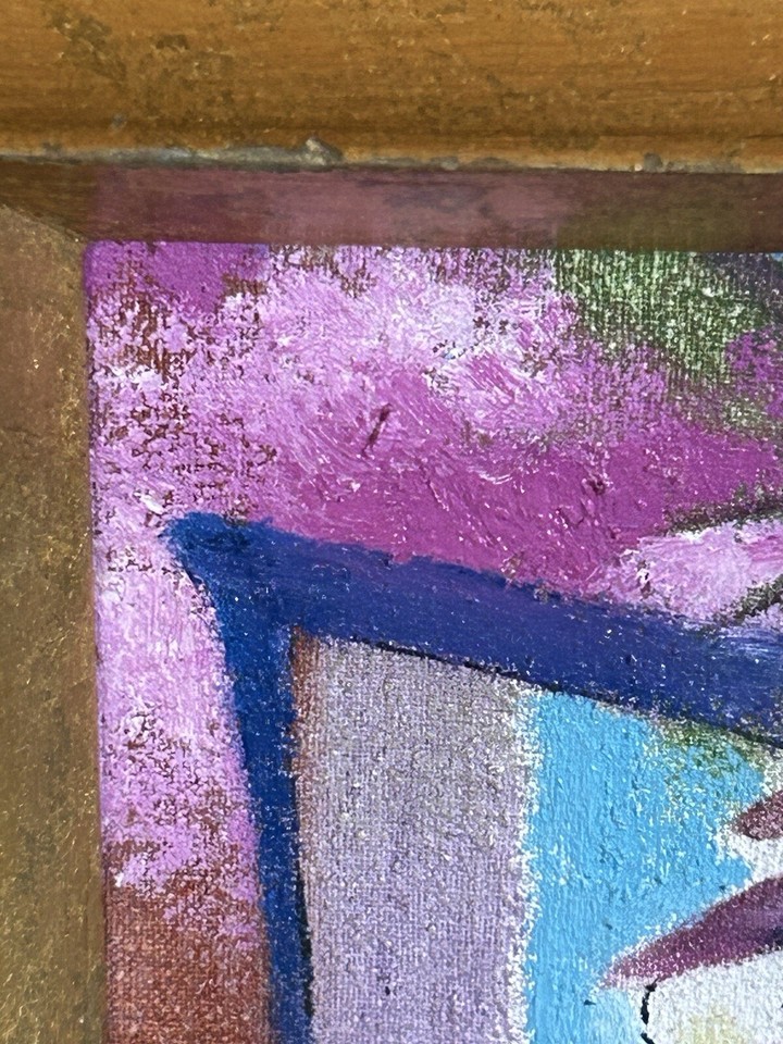 Michael Bowen listed artist “Woman Waiting” 2001 authentic oil on wood