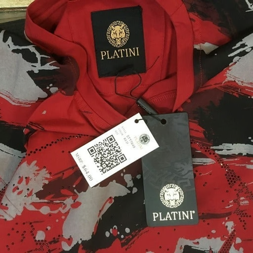 PLATINI Herren Camouflage Embroidered Skull T-Shirt Tee Kurzarm Rundhals M - Bild 7 von 7