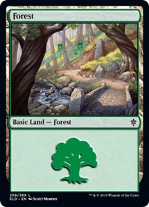 Forest (268) x4 - Throne of Eldraine - NM-Mint, English - Throne of Eldraine