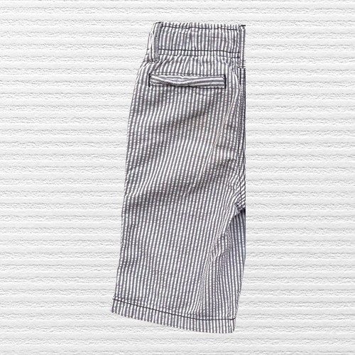Gymboree Boys Classic Seersucker Bermuda Shorts Blue White Pinstripe Size 5 - Picture 9 of 11