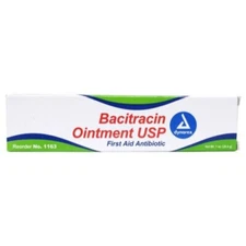 Dynarex Bacitracin First Aid #1163 Antibiotic Ointment 1oz Tube Each