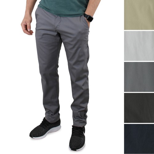 Birddogs Men's Chino Pants BuiltIn Liner 6Pocket, Slim Fit Stretch