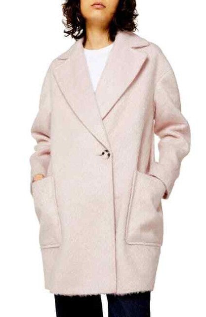 topshop brushed coat