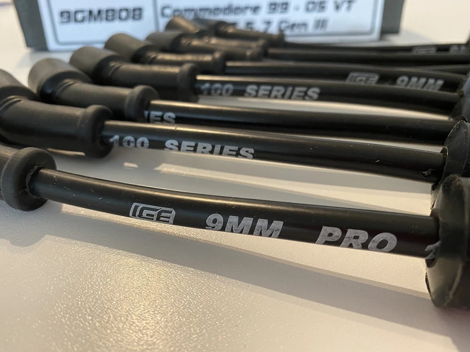 ICE PRO 100 9mm Spark Plug Leads V8 Holden Commodore 99-07 VTII VZ 5.7L Black - image 3 of 4